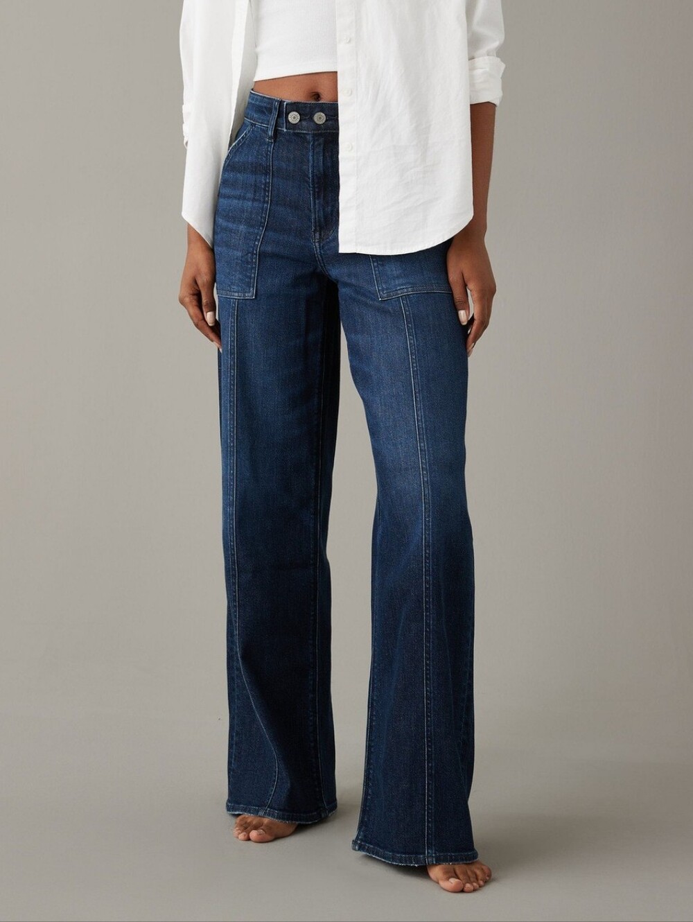 American Eagle Super High Rise Baggy Wide Leg Jeans